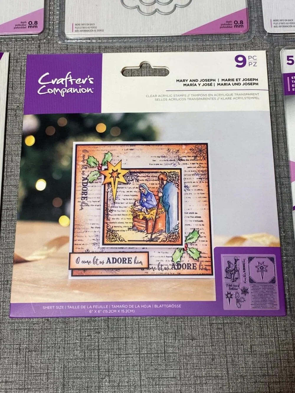 Crafter's Companion Clear Stamps & Die Lot - NEW